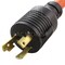 Ac Works Power Strip Cord, STW, 6-15/20R, L6-30P, 1.5 ft., Orange L630W620-018 - alternate 2
